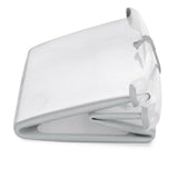 Cadita de baie cu pliere ultra-compacta, Jane, Oasis, Cu doua manere, 68 x 42 x 26 cm, Conform cu standardul european de siguranta EN 17072:2018, Botanic