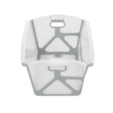 Cadita de baie cu pliere ultra-compacta, Jane, Oasis, Cu doua manere, 68 x 42 x 26 cm, Conform cu standardul european de siguranta EN 17072:2018, Pale