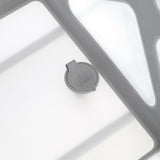 Cadita de baie cu pliere ultra-compacta, Jane, Oasis, Cu doua manere, 68 x 42 x 26 cm, Conform cu standardul european de siguranta EN 17072:2018, Pale