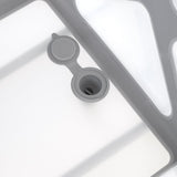 Cadita de baie cu pliere ultra-compacta, Jane, Oasis, Cu doua manere, 68 x 42 x 26 cm, Conform cu standardul european de siguranta EN 17072:2018, Tropical