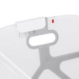 Cadita de baie cu pliere ultra-compacta, Jane, Oasis, Cu doua manere, 68 x 42 x 26 cm, Conform cu standardul european de siguranta EN 17072:2018, Tropical