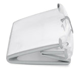 Cadita de baie cu pliere ultra-compacta, Jane, Oasis, Cu doua manere, 68 x 42 x 26 cm, Conform cu standardul european de siguranta EN 17072:2018, White