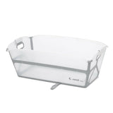 Cadita de baie cu pliere ultra-compacta, Jane, Oasis, Cu doua manere, 68 x 42 x 26 cm, Conform cu standardul european de siguranta EN 17072:2018, White