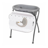 Cadita de baie, FreeON, Swan, Cu hamac pentru nou nascut si masa de infasat, Cu roti, Cu suport metalic, Conform cu standardul european de securitate EN 12221-1:2008+A1:2013, EN 17072:2018
