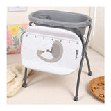 Cadita de baie, FreeON, Swan, Cu hamac pentru nou nascut si masa de infasat, Cu roti, Cu suport metalic, Conform cu standardul european de securitate EN 12221-1:2008+A1:2013, EN 17072:2018