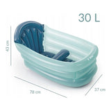 Cadita gonflabila, Jane, 3 pozitii pentru copii, 78 x 43 x 37 cm, BPA Free, De la nastere pana la 4 ani, Aquarel Blue