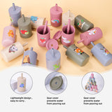 Cana din silicon, Bocioland, Cu pai, 150 ml, Fara BPA, 6 luni+, Unicorn