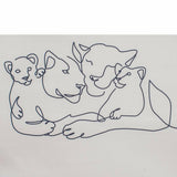 Canapea extensibila, New Baby, Din spuma, Husa din bumbac certificat Oeko-Tex Standard 100, 42x78x35 cm, 9 luni-5 ani, Lion