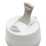 Canuta pliabila, New Baby, Poate fi agatata la carucior, rucsac sau geanta, Perfecta pentru calatorii, Din silicon, Fara BPA, Capacitate 350 ml, Grey