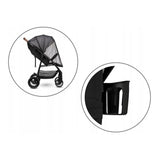 Carucior sport, Lionelo, Zoey, De la nastere, Cu accesorii, Cadru din aluminiu, 0- 15 kg, Conform cu standardul european de securitate EN1888-1, Gri