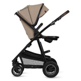 Carucior 2 in 1, Lionelo, Amber, Cadru aluminiu, Cu landou intarit si salteluta moale, Reversibil, Maner ajustabil, Huse pentru picioare, ploaie, Plasa de tantari, Geanta parinti, Pana la 22 kg, EN1888-1, EN1888-2, EN1466, Bej