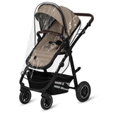 Carucior 2 in 1, Lionelo, Amber, Cadru aluminiu, Cu landou intarit si salteluta moale, Reversibil, Maner ajustabil, Huse pentru picioare, ploaie, Plasa de tantari, Geanta parinti, Pana la 22 kg, EN1888-1, EN1888-2, EN1466, Bej