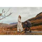 Carucior 2 in 1, Lionelo, Amber Plus, Cadru aluminiu, Cu landou intarit si salteluta moale, Reversibil, Maner ajustabil, Cu accesorii, Cu ventilatie panoramica 3D, Pana la 22 kg, EN1888-1, EN1888-2, EN1466, Gri inchis