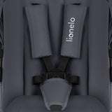 Carucior 2 in 1, Lionelo, Amber Plus, Cadru aluminiu, Cu landou intarit si salteluta moale, Reversibil, Maner ajustabil, Cu accesorii, Cu ventilatie panoramica 3D, Pana la 22 kg, EN1888-1, EN1888-2, EN1466, Gri inchis