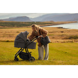 Carucior 2 in 1, Lionelo, Amber Plus, Cadru aluminiu, Cu landou intarit si salteluta moale, Reversibil, Maner ajustabil, Cu accesorii, Cu ventilatie panoramica 3D, Pana la 22 kg, EN1888-1, EN1888-2, EN1466, Verde