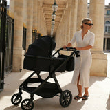 Carucior 2 in 1, Lionelo, Layla, Pana la 22 kg, Cadru aluminiu, Cu landou intarit si salteluta din spuma AirDots, Reversibil, Cu ventilatie 3D, Cu accesorii, EN1888-1, EN1888-2, EN1466, Gri