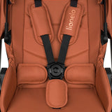 Carucior 2 in 1, Lionelo, Layla, Pana la 22 kg, Cadru aluminiu, Cu landou intarit si salteluta din spuma AirDots, Reversibil, Cu ventilatie 3D, Cu accesorii, EN1888-1, EN1888-2, EN1466, Maro