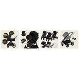 Carucior 2 in 1, Lionelo, Layla, Pana la 22 kg, Cadru aluminiu, Cu landou intarit si salteluta din spuma AirDots, Reversibil, Cu ventilatie 3D, Cu accesorii, EN1888-1, EN1888-2, EN1466, Maro