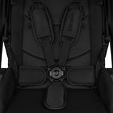 Carucior 2 in 1, Lionelo, Layla, Pana la 22 kg, Cadru aluminiu, Cu landou intarit si salteluta din spuma AirDots, Reversibil, Cu ventilatie 3D, Cu accesorii, EN1888-1, EN1888-2, EN1466, Negru