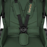 Carucior 2 in 1, Lionelo, Layla, Pana la 22 kg, Cadru aluminiu, Cu landou intarit si salteluta din spuma AirDots, Reversibil, Cu ventilatie 3D, Cu accesorii, EN1888-1, EN1888-2, EN1466, Verde