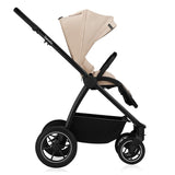 Carucior 2 in 1, Lionelo, Meril, Cu landou si scaun cu dimensiune XL, Reversibil, Cu sistem de ventilatie 3D, Cu accesorii, Pana la 22 kg, De la nastere, Conform cu EN1888-1 EN1888-2, EN1466, Bej