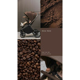 Carucior 2 in 1, Lionelo, Mika Plus, Cadru din aluminiu, Cu landou intarit si salteluta moale, Reversibil, Cu sistem de ventilatie 3D, Cu accesorii, Pana la 22 kg, Conform cu EN1888-1 EN1888-2, EN1466, Mocha Mousse