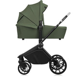 Carucior 2 in 1, Lionelo, Mika Plus, Cadru din aluminiu, Cu landou intarit si salteluta moale, Reversibil, Cu sistem de ventilatie 3D, Cu accesorii, Pana la 22 kg, Conform cu EN1888-1 EN1888-2, EN1466, Verde