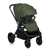 Carucior 2 in 1, Lionelo, Mika Plus, Cadru din aluminiu, Cu landou intarit si salteluta moale, Reversibil, Cu sistem de ventilatie 3D, Cu accesorii, Pana la 22 kg, Conform cu EN1888-1 EN1888-2, EN1466, Verde