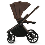 Carucior 2 in 1, Lionelo, Mika Plus, Cadru din aluminiu, Cu landou intarit si salteluta moale, Reversibil, Cu sistem de ventilatie 3D, Cu accesorii, Pana la 22 kg, Conform cu EN1888-1 EN1888-2, EN1466, Mocha Mousse