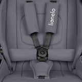 Carucior 2 in 1, Lionelo, Mika Plus, Cadru din aluminiu, Cu landou intarit si salteluta moale, Reversibil, Cu sistem de ventilatie 3D, Cu accesorii, Pana la 22 kg, Conform cu EN1888-1 EN1888-2, EN1466, Gri