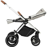 Carucior 3 in 1, FreeON, Joy, Reversibil, Cu cadru din aluminiu, Scoica auto, Husa picioare, Geanta mamici si accesorii, Conform cu standardele europene EN1888-1:2018+A1:2022, Gri