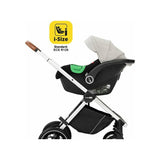 Carucior 3 in 1, FreeON, Joy, Reversibil, Cu cadru din aluminiu, Scoica auto, Husa picioare, Geanta mamici si accesorii, Conform cu standardele europene EN1888-1:2018+A1:2022, Gri