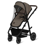 Carucior 3 in 1, Lionelo, Amber, Landou intarit, Scoica auto testata ADAC, Reversibil, Cu accesorii, Geanta parinti, Pana la 22 kg, Bej