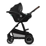 Carucior 3 in 1, Lionelo, Amber, Landou intarit, Scoica auto testata ADAC, Reversibil, Cu accesorii, Geanta parinti, Pana la 22 kg, Bej