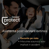 Carucior 3 in 1, Lionelo, Amber, Landou intarit, Scoica auto testata ADAC, Reversibil, Cu accesorii, Geanta parinti, Pana la 22 kg, Bej