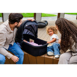 Carucior 3 in 1, Lionelo, Amber, Landou intarit, Scoica auto testata ADAC, Reversibil, Cu accesorii, Geanta parinti, Pana la 22 kg, Bej