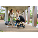 Carucior 3 in 1, Lionelo, Amber, Landou intarit, Scoica auto testata ADAC, Reversibil, Cu accesorii, Geanta parinti, Pana la 22 kg, Bej