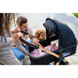 Carucior 3 in 1, Lionelo, Amber, Landou intarit, Scoica auto testata ADAC, Reversibil, Cu accesorii, Geanta parinti, Pana la 22 kg, Bej