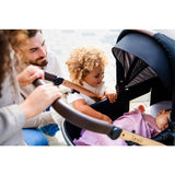 Carucior 3 in 1, Lionelo, Amber, Landou intarit, Scoica auto testata ADAC, Reversibil, Cu accesorii, Geanta parinti, Pana la 22 kg, Bej