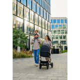 Carucior 3 in 1, Lionelo, Amber, Landou intarit, Scoica auto testata ADAC, Reversibil, Cu accesorii, Geanta parinti, Pana la 22 kg, Bej