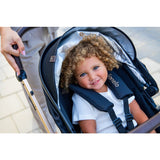 Carucior 3 in 1, Lionelo, Amber, Landou intarit, Scoica auto testata ADAC, Reversibil, Cu accesorii, Geanta parinti, Pana la 22 kg, Bej