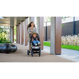 Carucior 3 in 1, Lionelo, Amber, Cadru aluminiu, Cu landou intarit si salteluta moale, Cu scoica auto testata ADAC, Reversibil, Cu accesorii, Geanta parinti, Pana la 22 kg, Negru silver