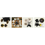 Carucior 3 in 1, Lionelo, Amber Plus, Cadru aluminiu, Cu landou intarit si salteluta moale, Cu scoica auto testata ADAC, Reversibil, Maner ajustabil, Cu accesorii, Cu ventilatie panoramica 3D, Pana la 22 kg, EN1888-1, EN1888-2, EN1466, ECE R129, Bej