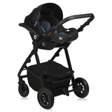 Carucior 3 in 1, Lionelo, Amber Plus, Cadru aluminiu, Cu landou intarit si salteluta moale, Cu scoica auto testata ADAC, Reversibil, Maner ajustabil, Cu accesorii, Cu ventilatie panoramica 3D, Pana la 22 kg, EN1888-1, EN1888-2, EN1466, ECE R129, Bej