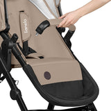Carucior 3 in 1, Lionelo, Bianka, Transformabil, Cadru aluminiu, Cu landou si salteluta moale, Cu scoica auto, Cu multiple accesorii, Sustine 22 kg, 0 luni+, EN1466:2014+AC:2015, EN1888, Bej