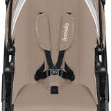 Carucior 3 in 1, Lionelo, Bianka, Transformabil, Cadru aluminiu, Cu landou si salteluta moale, Cu scoica auto, Cu multiple accesorii, Sustine 22 kg, 0 luni+, EN1466:2014+AC:2015, EN1888, Bej
