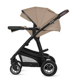 Carucior 3 in 1, Lionelo, Bianka, Transformabil, Cadru aluminiu, Cu landou si salteluta moale, Cu scoica auto, Cu multiple accesorii, Sustine 22 kg, 0 luni+, EN1466:2014+AC:2015, EN1888, Bej