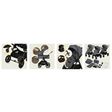 Carucior 3 in 1, Lionelo, Layla, Cadru din aluminiu, Cu landou intarit si salteluta din spuma AiryDots, Cu scoica auto testata ADAC, Reversibil, Cu sistem de ventilatie 3D, Cu accesorii, Pana la 22 kg, EN1888-1 EN1888-2 EN1466 ECE R129, Gri