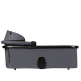 Carucior 3 in 1, Lionelo, Layla, Cadru din aluminiu, Cu landou intarit si salteluta din spuma AiryDots, Cu scoica auto testata ADAC, Reversibil, Cu sistem de ventilatie 3D, Cu accesorii, Pana la 22 kg, EN1888-1 EN1888-2 EN1466 ECE R129, Gri