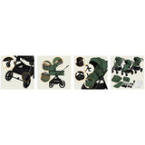 Carucior 3 in 1, Lionelo, Layla, Pana la 22 kg, Cadru aluminiu, Cu landou intarit si salteluta din spuma AirDots, Cu scoica auto testata ADAC, Reversibil, Cu ventilatie 3D, Cu accesorii, EN1888-1, EN1888-2, EN1466, Verde